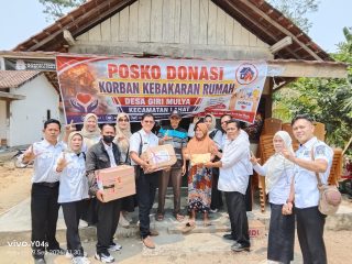 KKG Lahat Peduli, Bantu Korban Kebakaran Girimulya