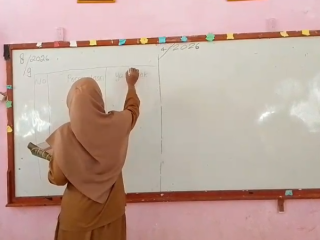Prihatin! Disdikbud Lahat Temukan Papan Tulis 1:2 ( sikok bagi duo) di SDN 1 Gumay Ulu
